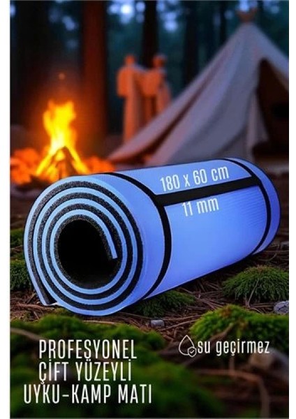 Modacar Uyku Matı - Kamp Matı - Piknik Çadır Matı 11 mm Çift Taraflı Mavi fiyatları
