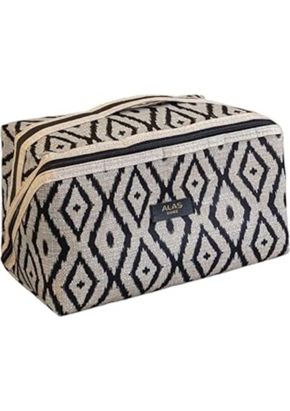 Bej Bohem Makyaj Çantası Seyahat ve Düzenleme Organizeri