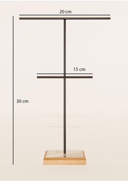 Şık Takı Düzenleyici, Stand, Küpelik, Bileklik ve Kolye Saklama Alanı Siyah fırsatları