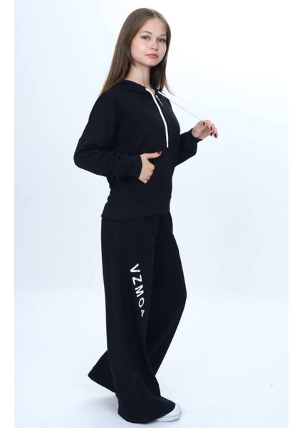 Kız Çocuk %100 Pamuk Kapüşonlu Fermuarlı 2 Iplik Alt&üst Eşofman TAKIMI-309-EŞT-2002 modelleri