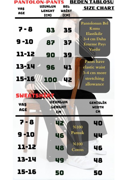 Kız Çocuk %100 Pamuk Şeritli Kapüşonlu Çıtçıtlı Alt&üst Eşofman TAKIMI-5010-EŞT-2004 modelleri