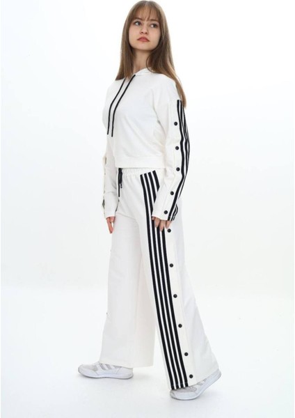 Kız Çocuk %100 Pamuk Şeritli Kapüşonlu Çıtçıtlı Alt&üst Eşofman TAKIMI-5010-EŞT-2004 fiyatları