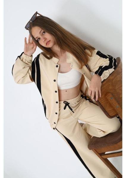 Kız Çocuk %100 Pamuk Çıt Çıt Kapamalı Uzun Kol Alt&üst Eşofman TAKIMI-EŞT-2019 indirimleri