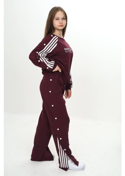 Unisex Çocuk 2 Iplik Çıtçıtlı Alt&üst Eşofman Takımı %100 Pamuk Rahat KALIP-299-EŞT-2006