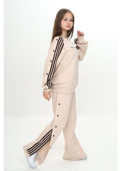 Unisex Çocuk 2 Iplik Çıtçıtlı Alt&üst Eşofman Takımı %100 Pamuk Rahat KALIP-299-EŞT-2006 modelleri