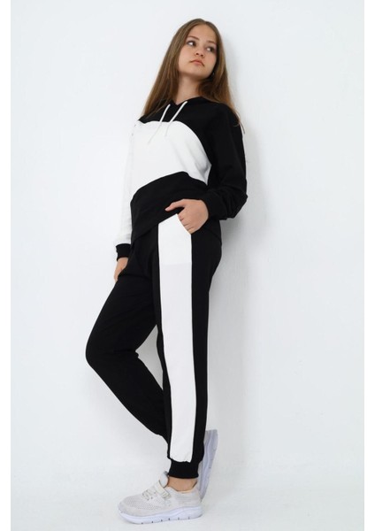 Kız Çocuk %100 Pamuk Garnili Kapüşonlu Uzun Kol Alt&üst Eşofman TAKIM-EŞT-2018 modelleri