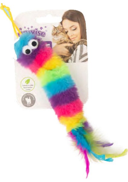 Örgü Kedi Oyuncağı Gökkuşağı Kurtçuk Lzwdr