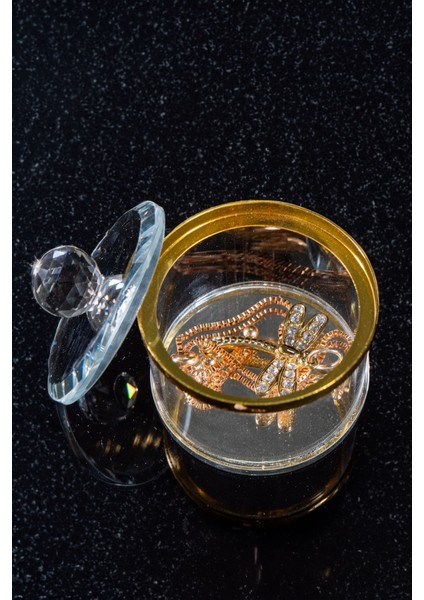 El Yapımı Lüks Cam Takı Kutusu, Şık Yüzük ve Mücevher Saklama Çözümü modelleri