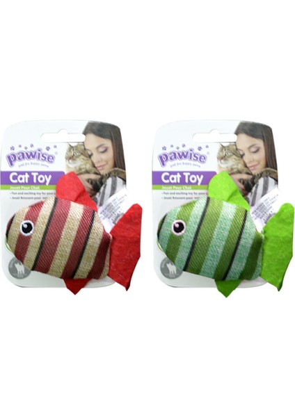 Kedi Oyuncağı Striped Cat Toy-Balık Lzwdr