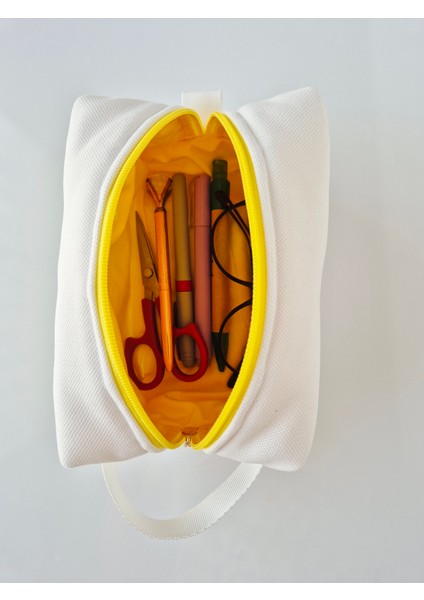 Kaz nakışlı organizer çanta – makyaj çantası , kalemlik ve valiz ıçi çok amaçlı düzenleyici 20x10x10 cm fiyatları