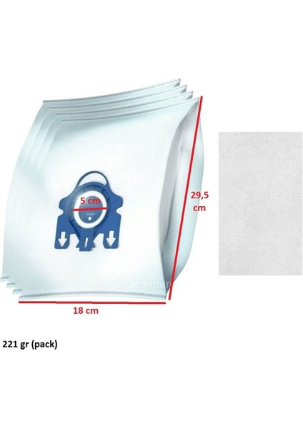 Miele Gn Uyumlu Elektrikli Süpürge Toz Torbası 4'lü Paket fiyatları