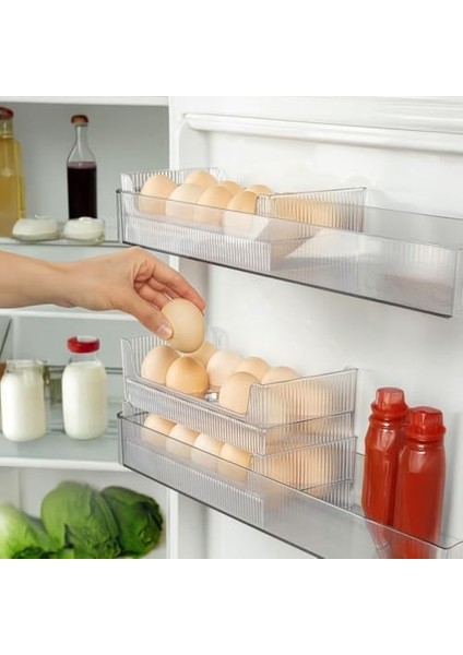 10'lu Yumurtalık Buzdolabı Raf Düzenleyici - Şeffaf Yumurta Kutusu, Bpa Içermez, Buzdolabı ve Masa Üstü Için Kompakt Yumurta Saklama Kabı fiyatları