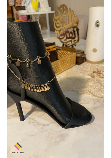 Şık ve Dekoratif Halhal, Bileklik ve Zincir Teşhir Standı, Yeni Model, Siyah Renk fırsatları