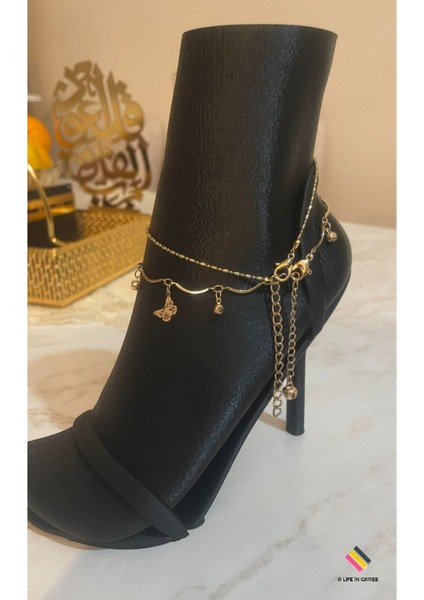 Şık ve Dekoratif Halhal, Bileklik ve Zincir Teşhir Standı, Yeni Model, Siyah Renk indirimleri