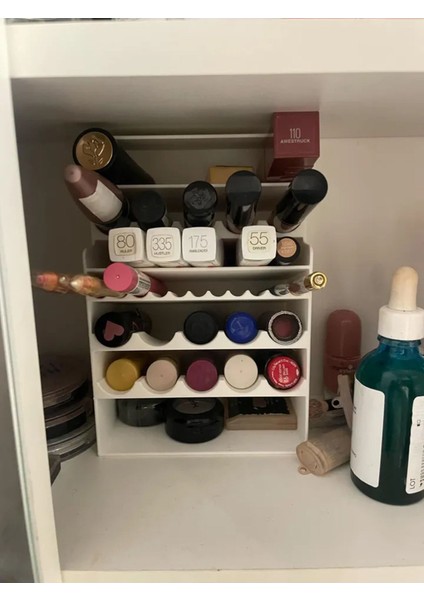 Beyaz Çok Bölmeli Makyaj Organizeri, Şık ve Pratik Saklama Çözümü fiyatları