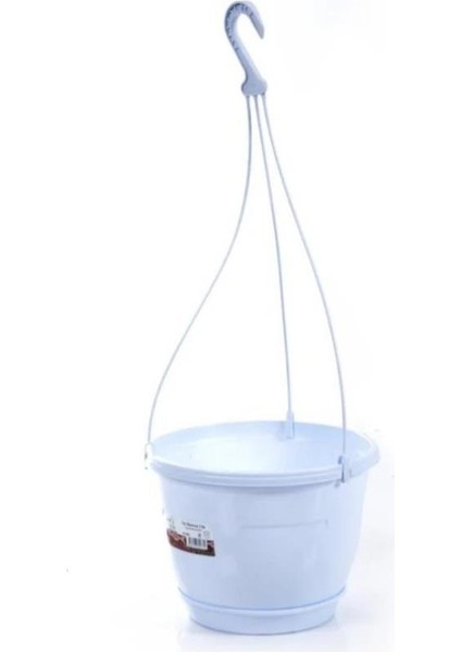 SO-SM02 Safir Makrome Askılı Balkon Saksı 3.4 Lt Beyaz 6 Adet modelleri