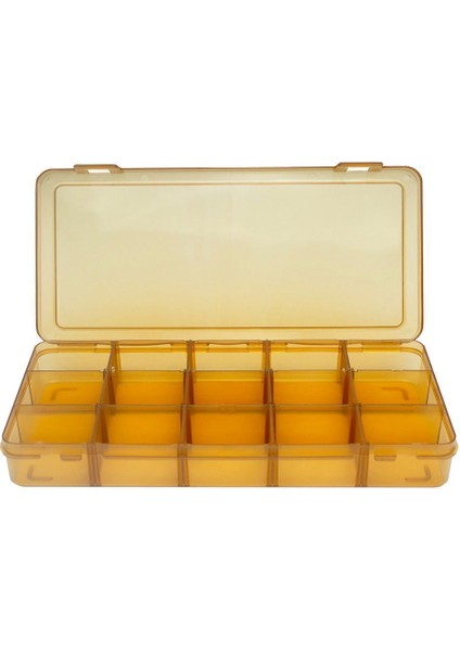 15 Bölmeli Ayarlanabilir Takı Kutusu, Bal Köpüğü Renkli, Şeffaf Organizer fiyatları
