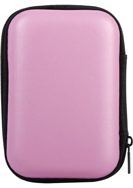 Pembe Mini Seyahat Organizer, Aksesuar ve Kablo Çantası