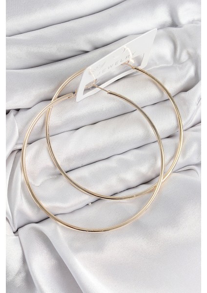 Pirinç Halka Model Gold Renk Kadın Küpe - TJ-BKP11037