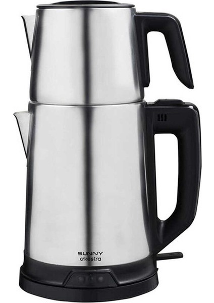 Çelik Çay Makinesi Inox, Şık ve Dayanıklı, Gri Renkli, Pratik Kullanım