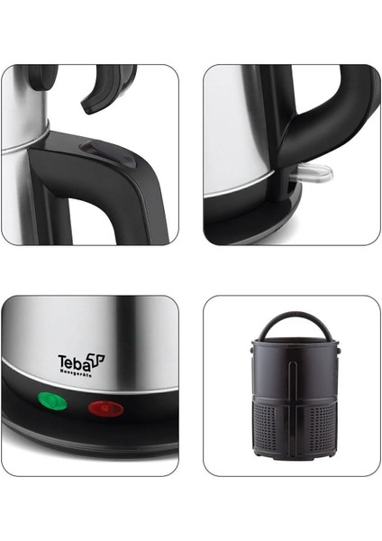 Gri Çay Makinesi ve Bal Parmaklı Hediye Seti, Şık ve Kullanışlı Tasarım fiyatları