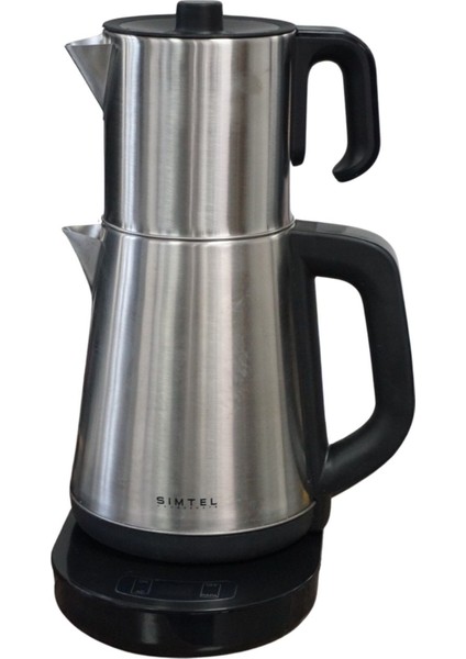 Gri Dijital Göstergeli Pratik Çay Makinesi, Şık ve Kullanışlı Tasarım