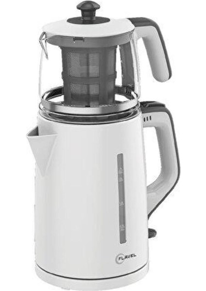 Beyaz 1.7 L Çay Makinesi, Hızlı ve Kolay Demleme Özelliği