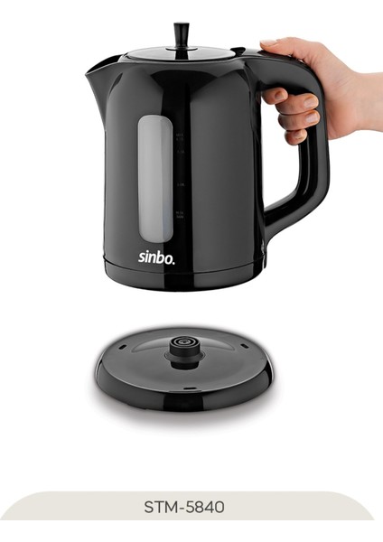 Şık Siyah Elektrikli Çay Seti, Çay Keyfi Için Modern ve Kullanışlı Tasarım indirimleri