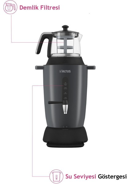 Gri 798 Semaver Çay Makinesi, Şık ve Kullanışlı Ev Için Ideal Seçim. fırsatları