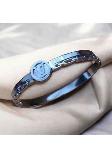 Vl Detaylı Kelepçe Model Çelik Bileklik fiyatları