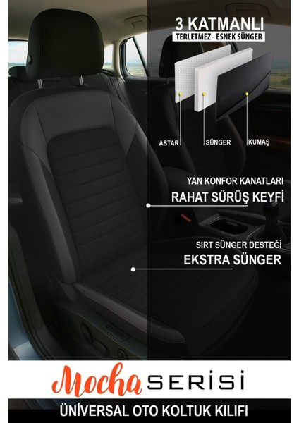 Seat Leon Mocha Tay Tüyü Üniversal Oto Koltuk Kılıfı fiyatları