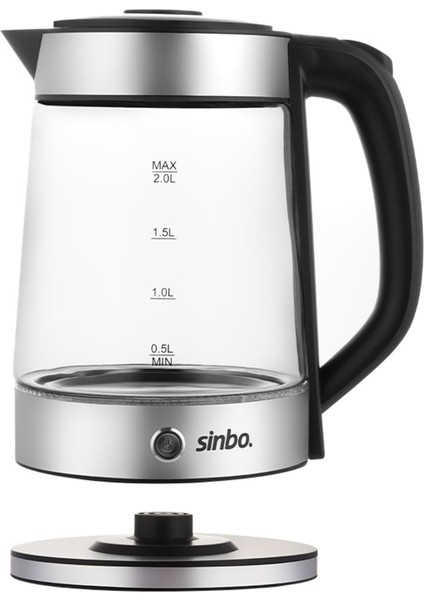 1500W Elektrikli Cam Çay Makinesi, Şık ve Dayanıklı Metal Tasarım