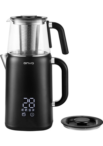 Dijital Çay Makinesi, Siyah, Hızlı ve Kolay Demleme