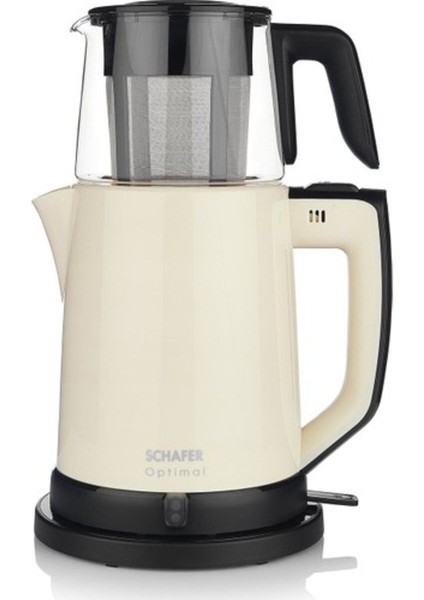 Krem Bej Elektrikli Çay Makinesi, Pratik ve Şık Tasarım