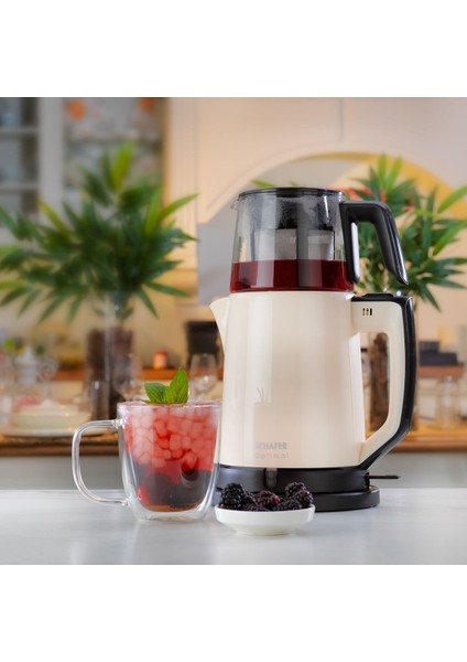 Krem Bej Elektrikli Çay Makinesi, Pratik ve Şık Tasarım fiyatları