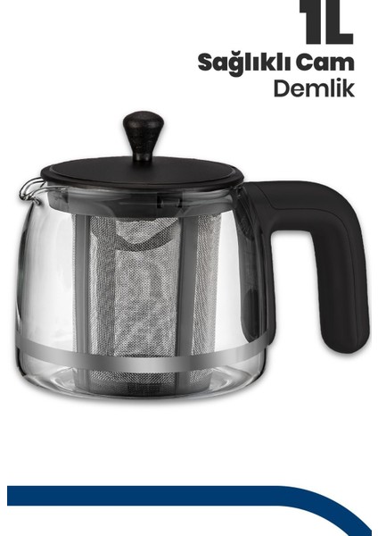 Geniş Hazneli 2200W Paslanmaz Çay ve Su Isıtıcı, Antrasit Gri fırsatları