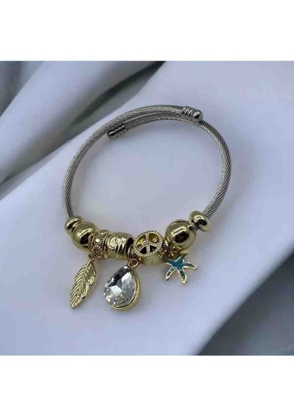 Kristal Zirkon Taşlı Damla Model Pandora Çelik Bileklik fiyatları
