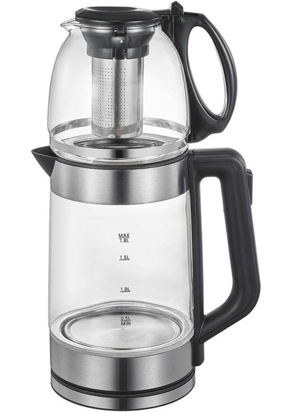 Siyah Renkli Silver Crest Çaycı ve Çay Makinası, Hızlı ve Pratik Kullanım