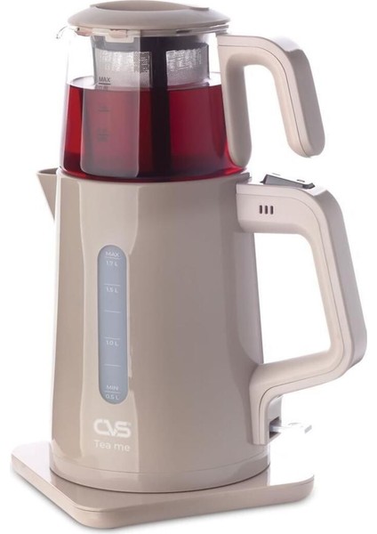 Pratik ve Şık Bej Çay Makinesi, Kolay Kullanım ve Estetik Tasarım.