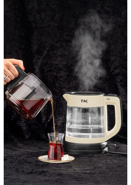 Şeffaf Cam Demlikli Çay Makinesi, Şık ve Kullanışlı Tasarım fiyatları