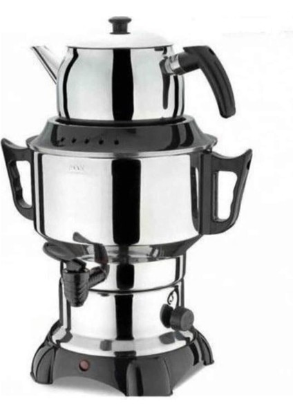 4,5 Lt Çelik Elektrikli Semaver Gri, Pratik ve Dayanıklı Için Ideal Seçenek