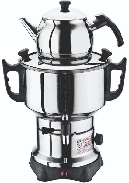 Elektrikli Semaver, Şık Gümüş Renkli ve Kolay Kullanım Için Ideal Seçim