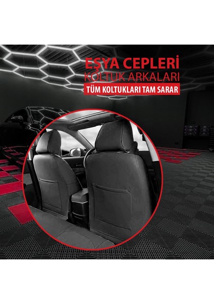 Hyundai Accent Blue-Era Oniks Kırmızı 2+1 Oto Koltuk Kılıfı fiyatları