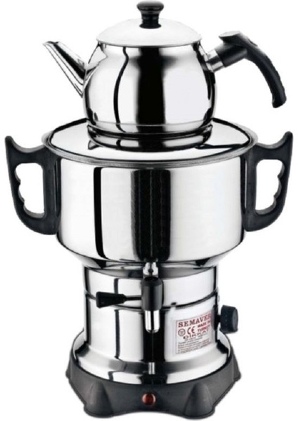 Gri Küçük Sade Semaver, Zarif ve Kullanışlı Ev Dekoru Için Ideal Seçenek