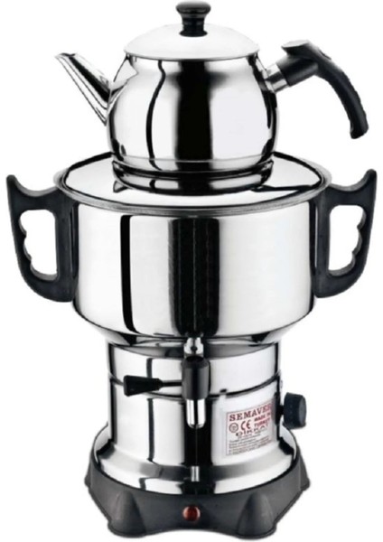 Küçük Sade Semaver, Zarif Gümüş Tasarım ile Şık ve Kullanışlı Ev Dekoru Ürünü