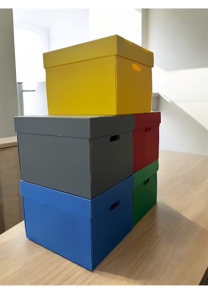 Renkli 5'li Saklama Kutusu Seti, Dekoratif ve Pratik Depolama Çözümü modelleri