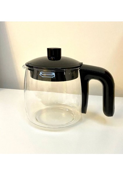 K 8025 Lal Çay Makinesi Uyumlu Şeffaf Cam Demlik, Filtreli ve Şık Tasarım