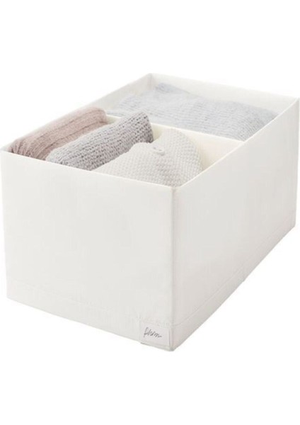 Bölmeli Beyaz Kutu, 34X51X18 Cm, Düzenli Saklama Için Ideal Seçim