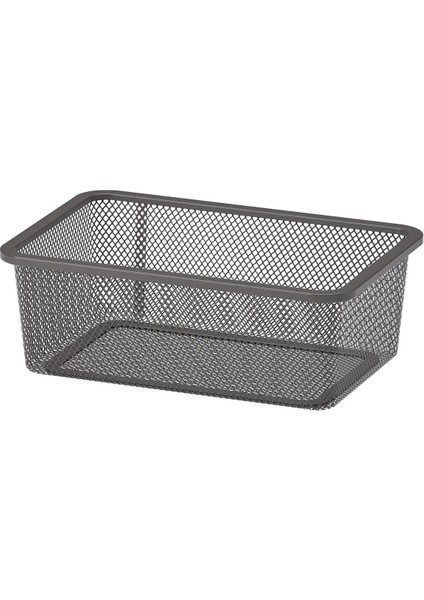 Koyu Gri Çelik Saklama Kutusu, 20X30X10 Cm, Dayanıklı ve Şık Depolama Çözümü