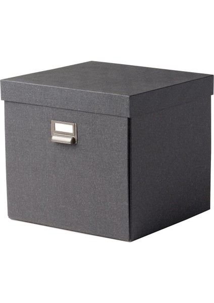 Koyu Gri Kapaklı Kutu, 32X31X30 Cm, Şık ve Kullanışlı Depolama Çözümü